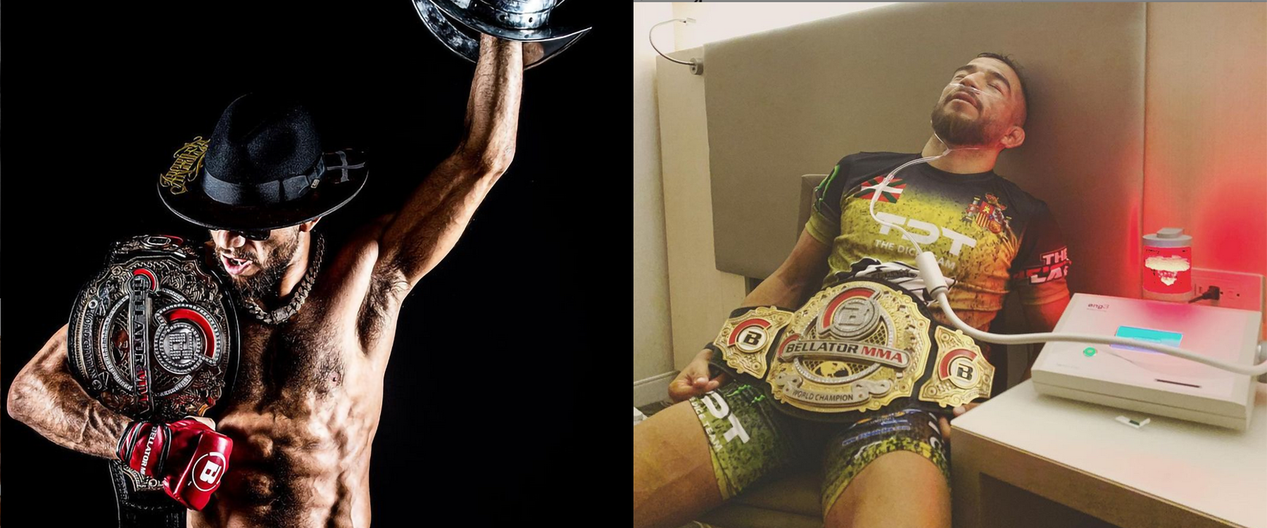 Juan Archuleta after winning his first Bellator Bantamweight World Championship title